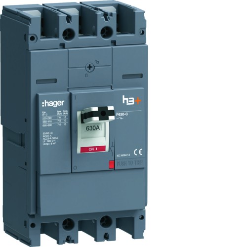 MCCB Rozłącznik mocy h3+ P630 3x630A HCW630AR Hager