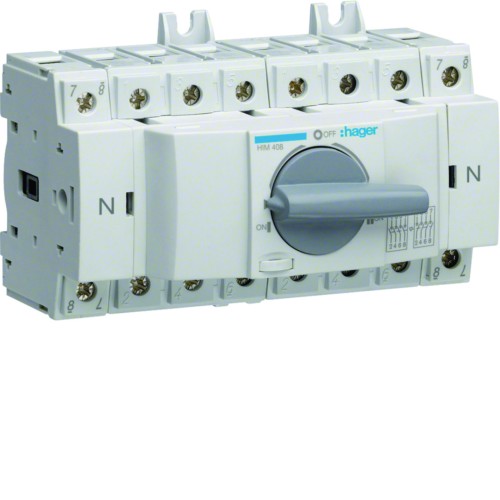 Modułowy przełącznik zasilania 3P+N 80A HIM408 Hager