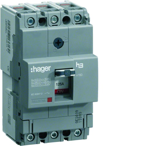 MCCB Wyłącznik mocy x160 3P 40kA 40A TM HNA040H Hager
