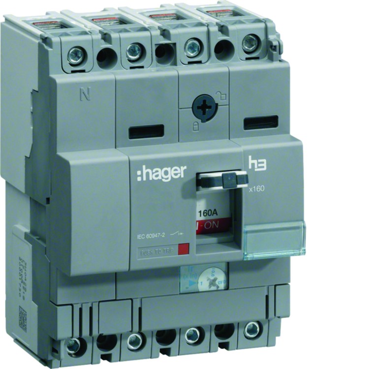 MCCB Wyłącznik mocy x160 4P 40kA 100A TM HNA101H Hager