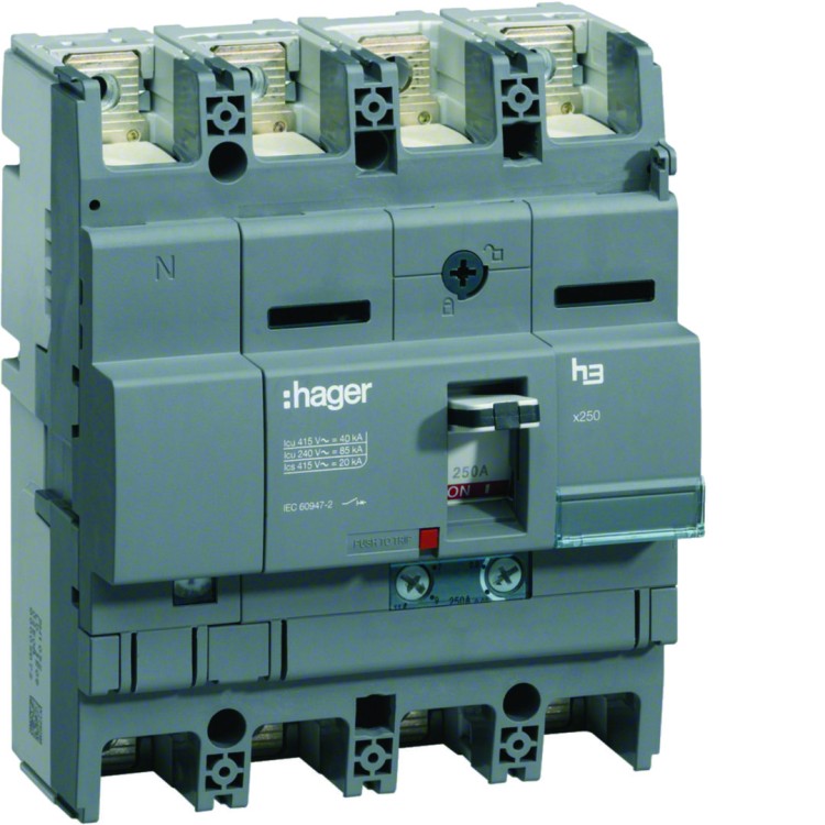 MCCB Wyłącznik mocy x250 4P 40kA 100A TM HNB101H Hager