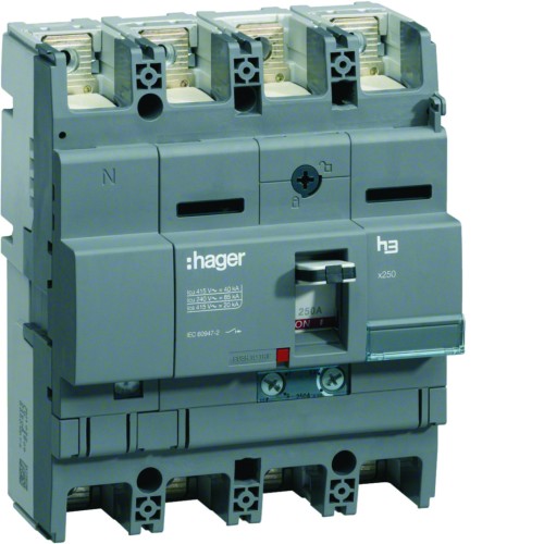 MCCB Wyłącznik mocy x250 4P 40kA 160A TM HNB161H Hager