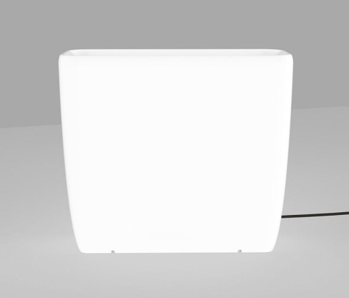 Świecąca Donica Ogrodowa 80cm x 69cm FLOWERPOT L 9713 NOWODVORSKI Lighting E27 230V zewnętrzna lampa elektryczna przenośna biała doniczka świecące donice Cloud Forms Inspiracje Premium