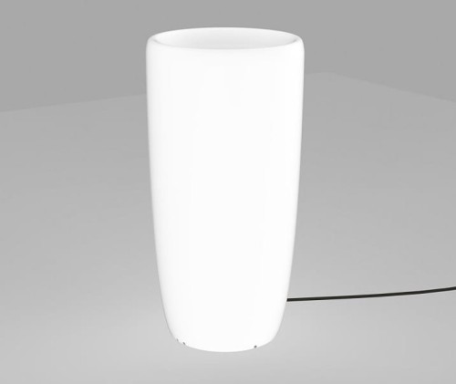Świecąca Donica Ogrodowa 70cm x 35cm FLOWERPOT M 9712 NOWODVORSKI Lighting E27 230V zewnętrzna lampa elektryczna przenośna biała doniczka świecące donice Cloud Forms Inspiracje Premium