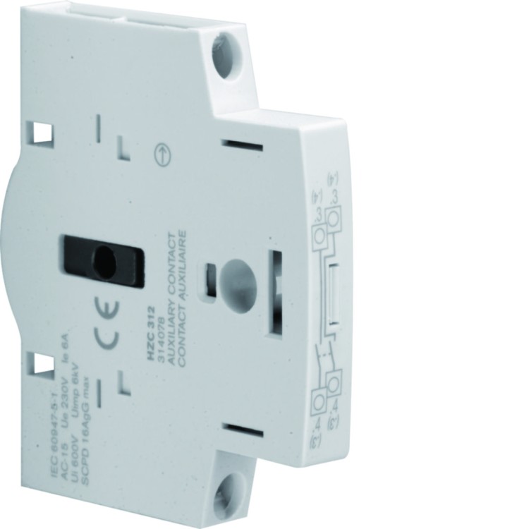 Styki pomocnicze 2NO 5A/250V, rozłączniki HAx rozmiar 1-4, 20-160A HZC312 Hager