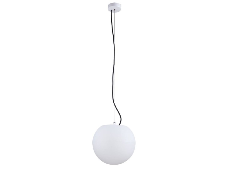 Świecąca Kula Wisząca Lampa Ogrodowa 45cm CUMULUS M zwis 9715 NOWODVORSKI Lighting E27 IP65 230V zewnętrzna lampa elektryczna zwisająca biała Cloud Forms Inspiracje Premium