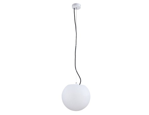 Świecąca Kula Wisząca Lampa Ogrodowa 30cm CUMULUS S zwis 9751 NOWODVORSKI Lighting E27 IP65 230V zewnętrzna lampa elektryczna zwisająca biała Cloud Forms Inspiracje Premium