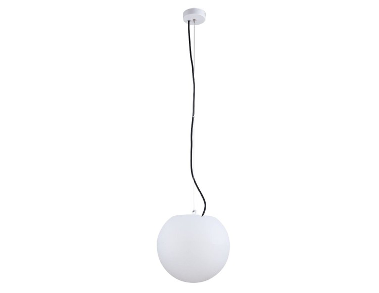 Świecąca Kula Wisząca Lampa Ogrodowa 30cm CUMULUS S zwis 9751 NOWODVORSKI Lighting E27 IP65 230V zewnętrzna lampa elektryczna zwisająca biała Cloud Forms Inspiracje Premium