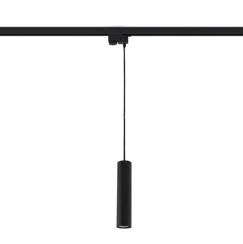 Lampa szynowa wisząca 1-fazowa Industrialna na szynę PROFILE EYE BLACK 9338 NOWODVORSKI Lighting GU10 Loft nowoczesna sufitowa oświetlenie szynowe 230V szynoprzewodu zwis czarna Inspiracje Premium