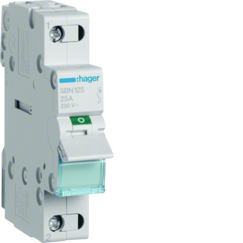 Modułowy rozłącznik izolacyjny 1P 25A 230VAC SBN125 Hager