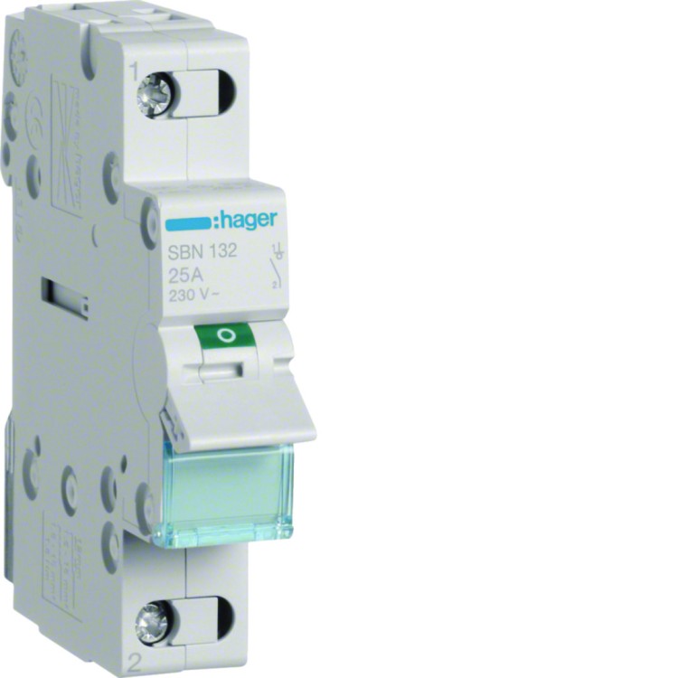 Modułowy rozłącznik izolacyjny 1P 32A 230VAC SBN132 Hager
