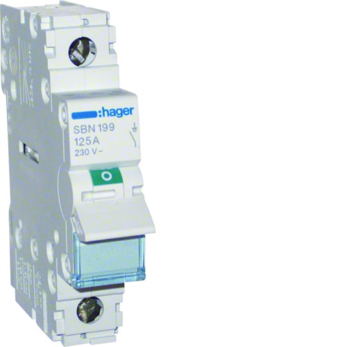 Modułowy rozłącznik izolacyjny 1P 125A 230VAC SBN199 Hager