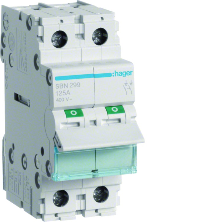 Modułowy rozłącznik izolacyjny 2P 125A 400VAC SBN299 Hager
