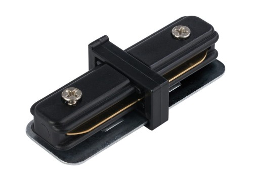 Łącznik do szynoprzewodu środkowy prosty PROFILE STRAIGHT CONNECTOR BLACK 9453 NOWODVORSKI Lighting Loft nowoczesna sufitowy ścienny do oświetlenie szynowe listwa natynkowa szynoprzewodów 230V złączka czarny Inspiracje Premium