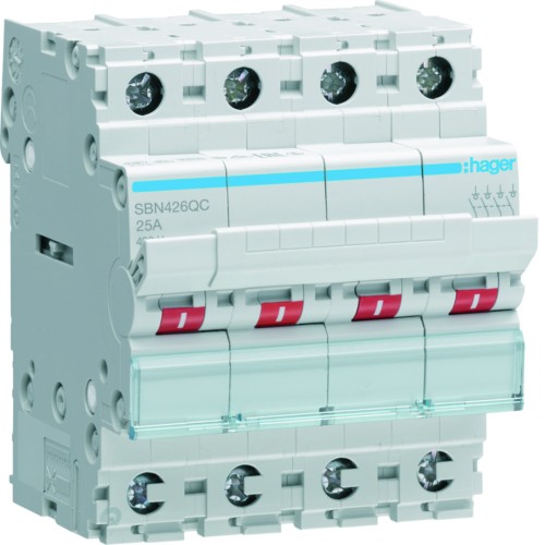 Modułowy rozłącznik izolacyjny 4P 25A 400VAC QuickBar SBN426QC Hager