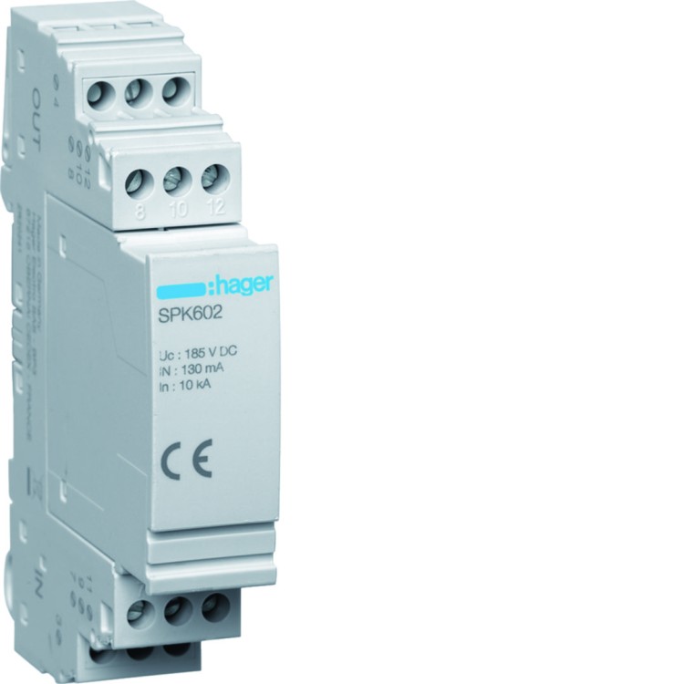 SPD linii 2P DSL ADSL ADSL+ ISDN  Iimp=1kA In=10kA SPK602 Hager