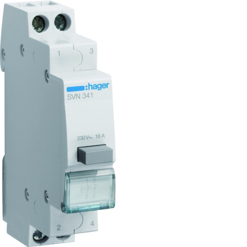 Przycisk sterowniczy 2NC Ith=16A 230VAC SVN341 Hager