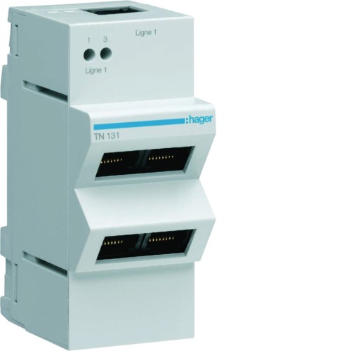QuickConnect Patch Panel Telefon 1x4RJ45 TN131 Hager