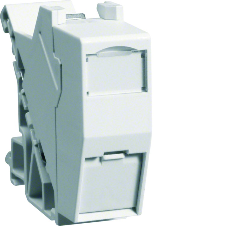 Moduł RJ45 E-DAT do montażu na szynie TH35, kat. 6A, IP20 VZ314 Hager