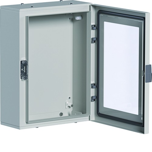 orion+ Obudowa stalowa 400x300x160mm, IP65, drzwi transparentne FL156A Hager