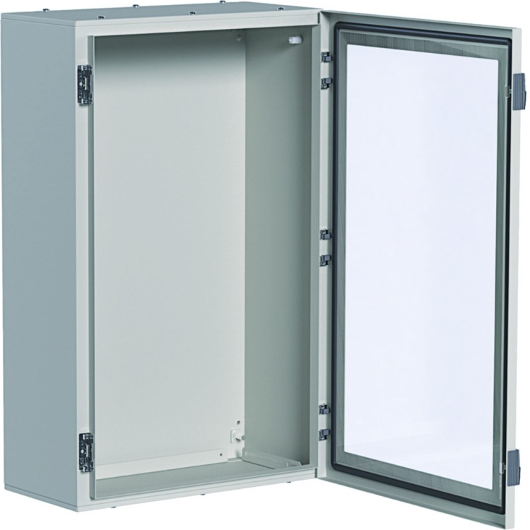 orion+ Obudowa stalowa 800x500x250mm, IP65, drzwi transparentne FL172A Hager
