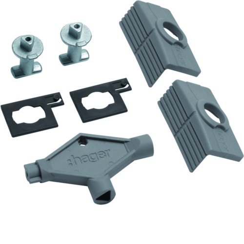 orion+ Zamek metal wkładka trójkątna z kluczem 8mm FL93Z Hager