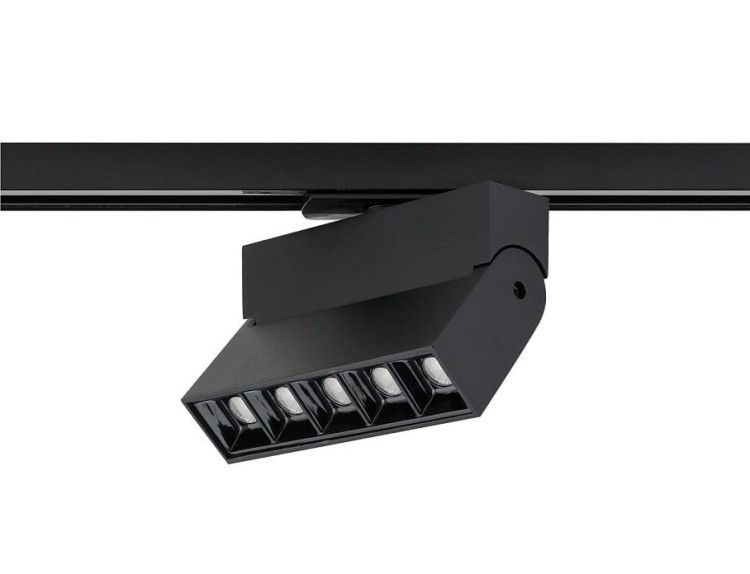 Lampa szynowa Reflektor szynowy jednofazowa spot punktowa PROFILE FOCUS LED BLACK 7621 NOWODVORSKI Lighting 9W 3000K Loft nowoczesna sufitowa ścienna oświetlenie szynowe 230V do szynoprzewodu barwa ciepła ciepłobiała biała czarna Inspiracje Premium