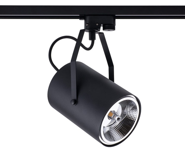 Lampa szynowa Reflektor szynowy jednofazowa Industrialna na szynę PROFILE BIT PLUS BLACK 9018 NOWODVORSKI Lighting GU10 ES111 Loft nowoczesna sufitowa ścienna oświetlenie szynowe 230V do szynoprzewodu czarna Inspiracje Premium