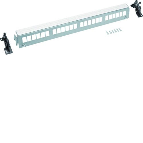 Patch Panel 24M Keystone, bez modułów, szyna TS lub płyta montażowa FZ24MK Hager