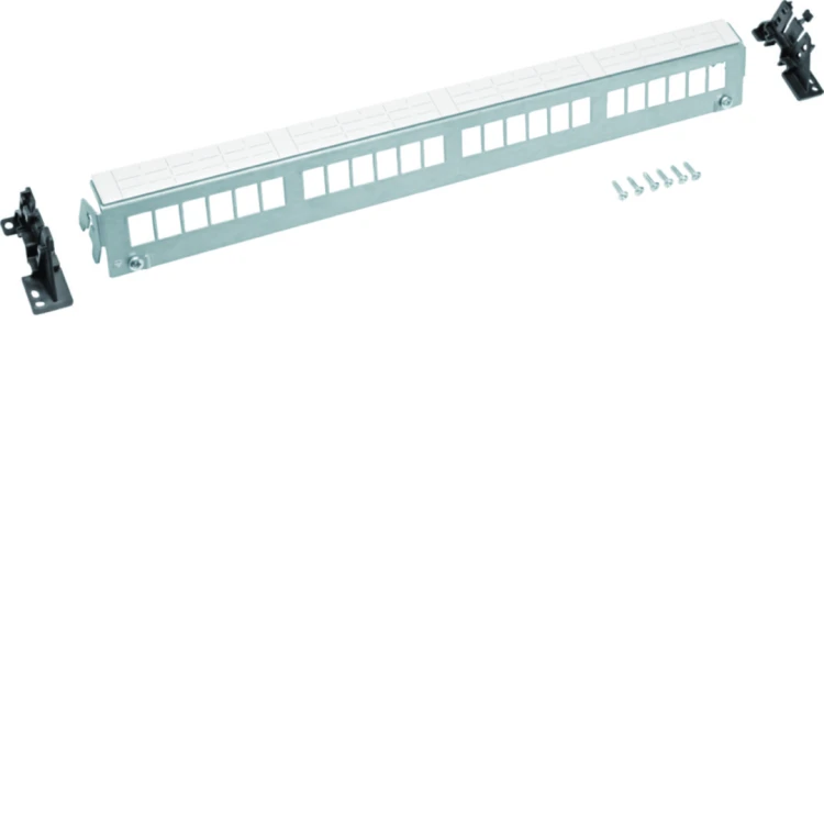 Patch Panel 24M Keystone, bez modułów, szyna TS lub płyta montażowa FZ24MK Hager