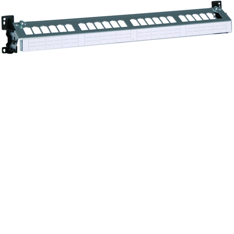 Patch Panel 24M BTR, bez modułów, szyna TS lub płyta montażowa FZ24MMO Hager