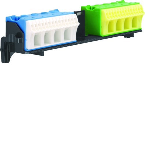 Bloki zaciskowe PE/N na wsporniku 2x18 QC FZ382 Hager