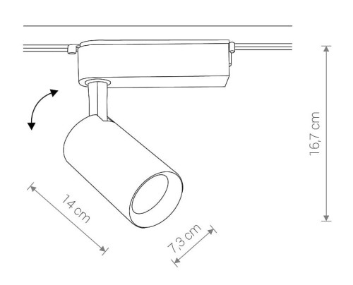 Lampa szynowa Reflektor szynowy jednofazowa PROFILE IRIS LED BLACK 9009 NOWODVORSKI Lighting 30W 3000K Loft nowoczesna sufitowa ścienna oświetlenie szynowe 230V do szynoprzewodu barwa ciepła ciepłobiała biała czarna Inspiracje Premium
