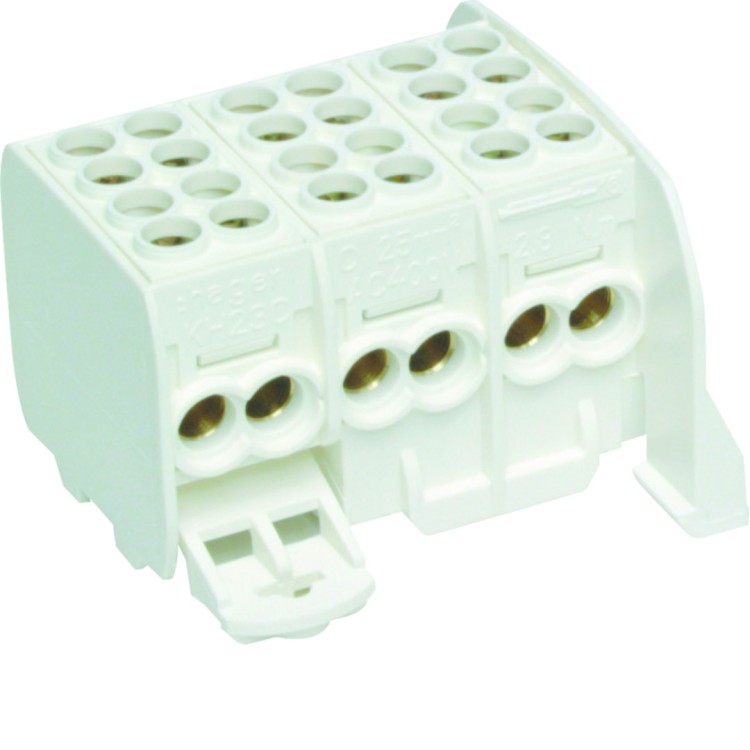 Zaciski rozgałęźne 3-polowe 2x25/2x16mm2 KH23C Hager