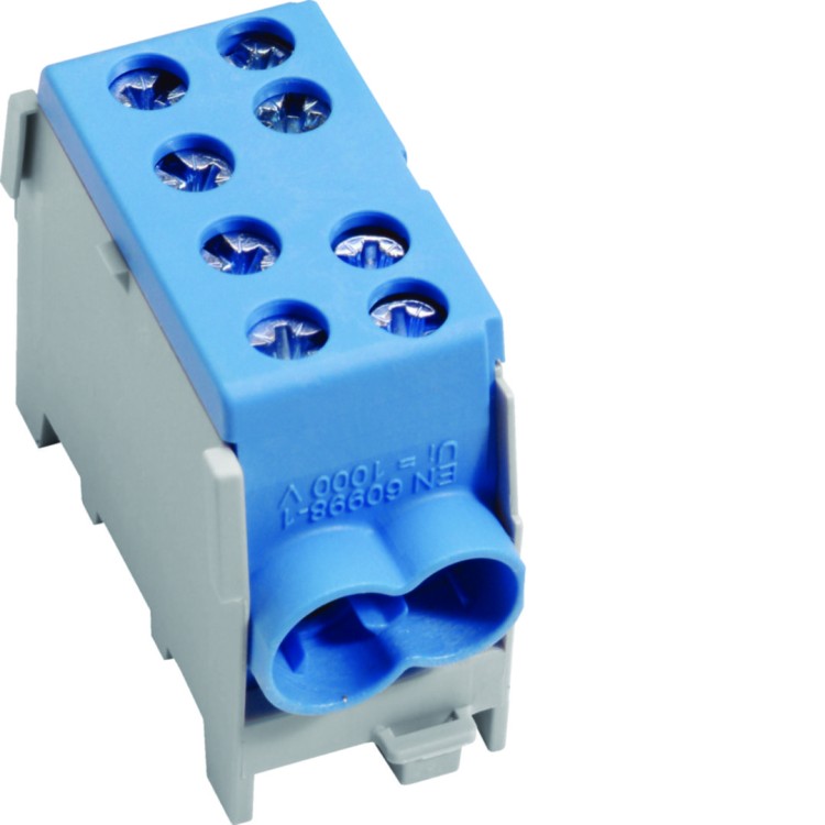 Zacisk rozgałęźny 1-polowy 2x25/2x35mm2/pole 1xN/niebieski KH35N Hager