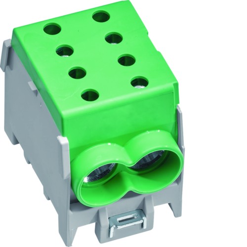 Zacisk rozgałęźny 1-polowy 4x70mm2/pole 1xPE/zielony KH70GN Hager