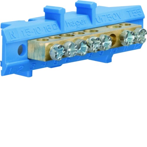 Listwa przyłączeniowa z cokołem neutralna 3x16 + 4x10 mm2 KM07N Hager