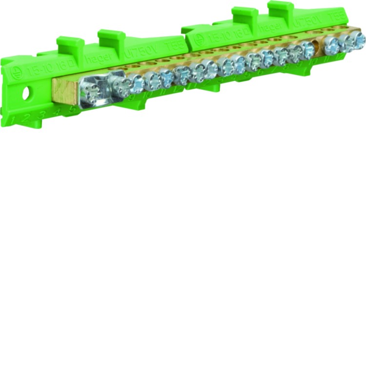 Listwa przyłączeniowa z cokołem ochronna 1x25 + 8x16 + 8x10 mm2 KM17E Hager