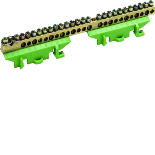 Listwa przyłączeniowa z cokołem ochronna 1x25 + 11x16 + 13x10 mm2 KM25E Hager