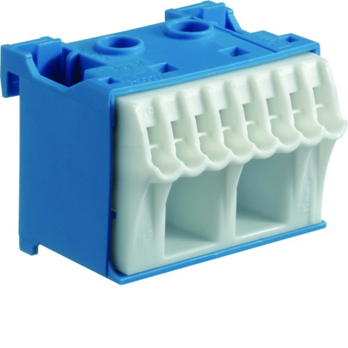 QuickConnect Blok samozacisków neutralny, niebieski, 2x16+8x4mm2, szer. 45mm KN10N Hager