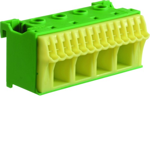 QuickConnect Blok samozacisków ochronny, zielony, 4x16+14x4mm2, szer. 75mm KN18E Hager