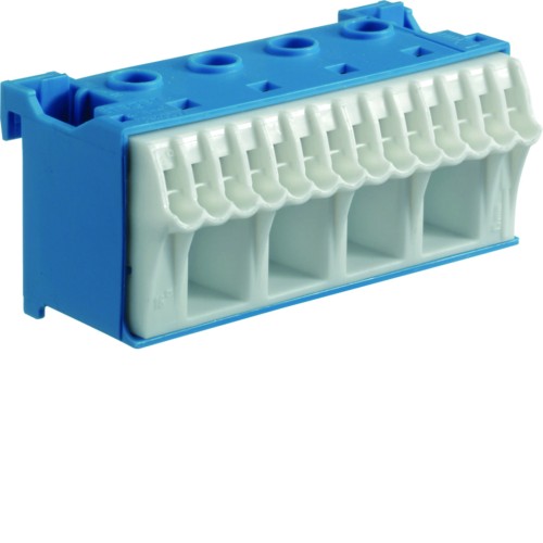 QuickConnect Blok samozacisków neutralny, niebieski, 4x16+14x4mm2, szer. 75mm KN18N Hager