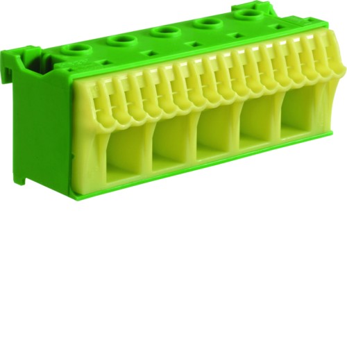 QuickConnect Blok samozacisków ochronny, zielony, 5x16+17x4mm2, szer. 90mm KN22E Hager