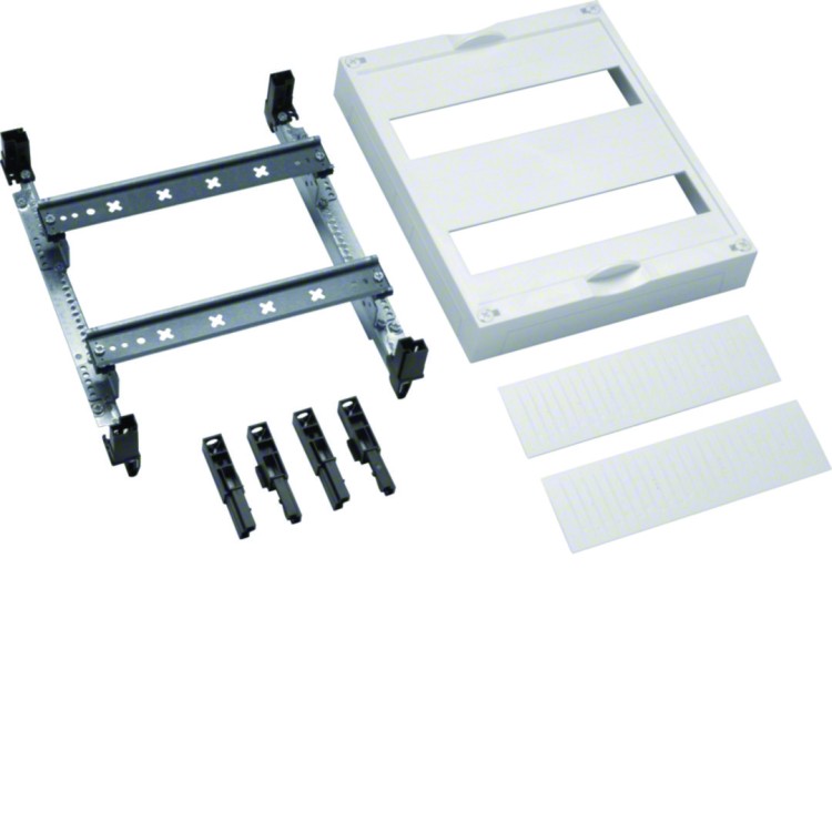 univers N Blok dla pól licznikowych z szynami nośnymi rozstaw 125mm 300x250mm UD21A4 Hager