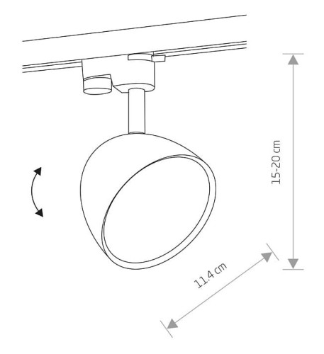 Lampa szynowa Reflektor szynowy jednofazowa Industrialna na szynę PROFILE VESPA BLACK 8825 NOWODVORSKI Lighting GU10 ES111 Loft nowoczesna sufitowa ścienna oświetlenie szynowe 230V do szynoprzewodu czarna Inspiracje Premium