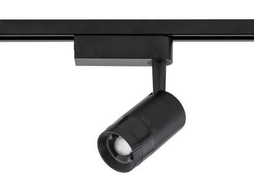 Lampa szynowa Reflektor szynowy jednofazowa PROFILE ZOOM LED BLACK 7626 NOWODVORSKI Lighting 9W 4000K Loft nowoczesna sufitowa ścienna oświetlenie szynowe 230V do szynoprzewodu regulacja soczewki barwa dzienna neutralna biała czarna Inspiracje Premium