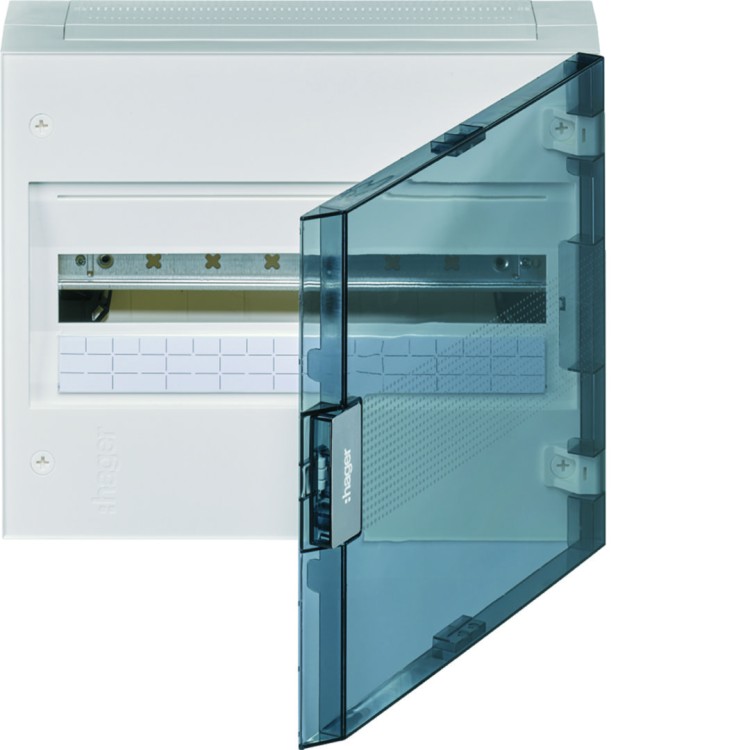 vega Rozdzielnica natynkowa 1x18M IP40, drzwi transparentne VB118TB Hager