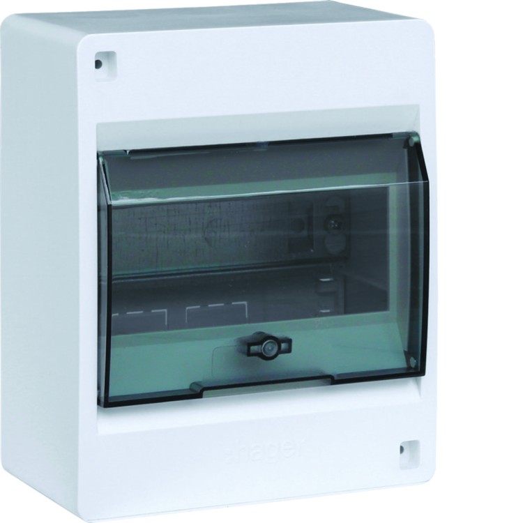 IC2 Rozdzielnica 1x6M n/t, IP40, drzwi transparentne VD106TP Hager