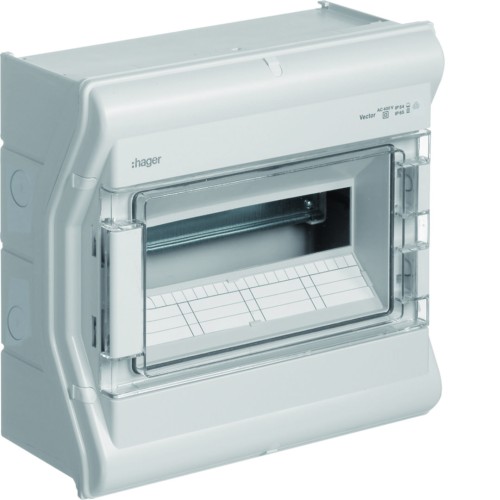 vector outdoor Rozdzielnica n/t IP65 odporna na UV przetłoczenia 1R/12M (1x12) VE112PN Hager