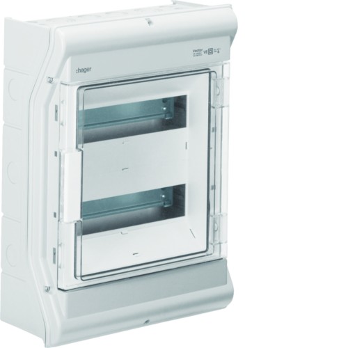 vector outdoor Rozdzielnica n/t IP65 odporna na UV przetłoczenia 2R/24M (2x12) VE212PN Hager